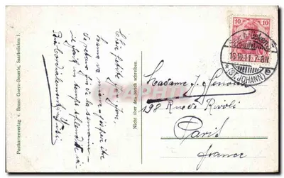 Saarbrücken I. Forsthaus am Deutschmühlenweiher — Postkartenverlag v. Bruno Goerz-Beurel — Rewers