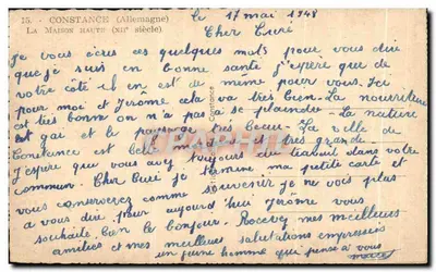 Constance — A Casa Alta (século XII) — editor desconhecido, n° 15 — Verso