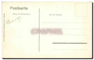 Leipzig — Nowy ratusz — Louis Permitzsch, Leipzig — Rewers