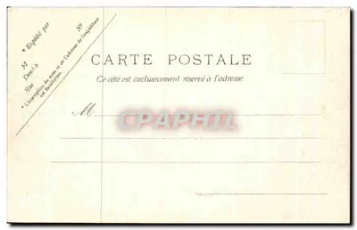 Paris — Boulevard und Porte St-Martin — Place de la République — Verleger unbekannt, Seriennummer nicht sichtbar — Rückseite