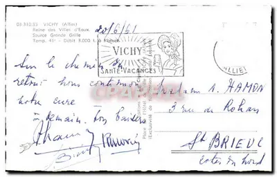 A Cegonha — Grande Grille — Vichy — Verso