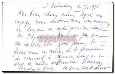 San Sebastián — Régates de balandres — uitgever niet zichtbaar — Achterkant