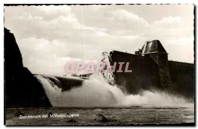 Durchbruch der Möhnetalsperre — editor: Kunstanstalt K.G. Dortmund