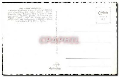 Durchbruch der Möhnetalsperre — editor: Kunstanstalt K.G. Dortmund — Verso