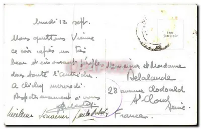 Wien, Oper — widok z Opery Wiedeńskiej — n° 94383 — Rewers