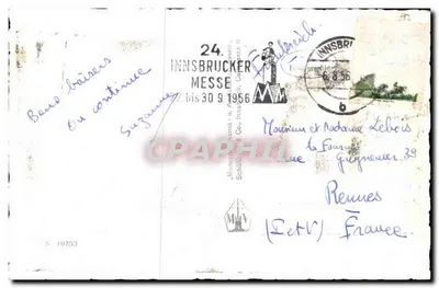 Innsbruck na południe — widok z powietrza — Monopoli 19760 — Rewers