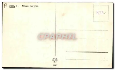 Neues Burgtor — Wien, I — n° 10507 — Rewers