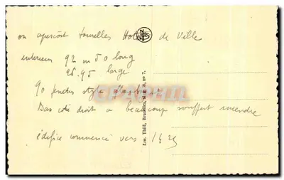 Louvain — Kolegiata św. Piotra — wydawca NLS, numer serii nie widoczny — Rewers