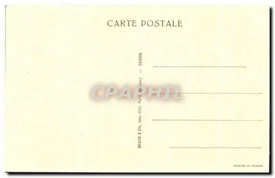 Kościół w Vetheuil — obraz Claude'a Moneta — wydawnictwo Braun & Cie, Paryż — Rewers