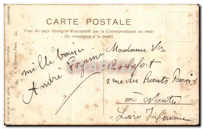 Mulheres e crianças de pescadores — cena de porto — K. F. Foyen-Perrin, Paris, n° 853 — Verso