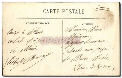 Parigi — La Piazza della Repubblica — LL. — 1929 — Verso