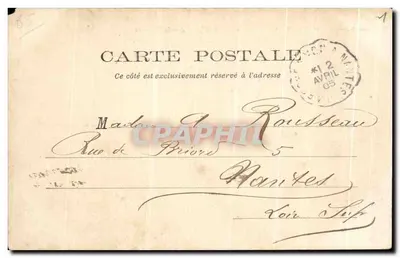 Challans (Vendée) — O Calvário — Fotogravura L Amiaud, Poche-s-Yon - N°421 — Verso