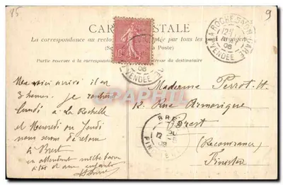 A Vendée pitoresca — Vista geral de La Roche-sur-Yon — Coleção G. M. D. — Dugleux, fot. — Verso