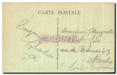 Chartres — Katedra — wydawca nieodczytalny, numer seryjny 75 — Rewers