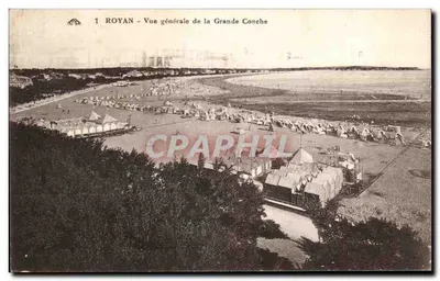 Royan — Vue générale de la Grande Conche — Éditeur non identifié, n° de série 1