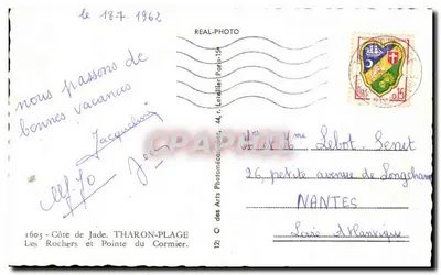 Os Rochos e Ponta do Cormier — Costa da Jade — C12) das Artes Fotomecânicas — Verso