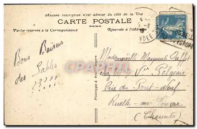 Les Sables-d'Olonne (Vendée) — Wjazd do portu — A. B. — Rewers