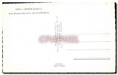 Dreux (E-et-L.) — Vista geral tirada das Maillottières — E. Mignon — Verso