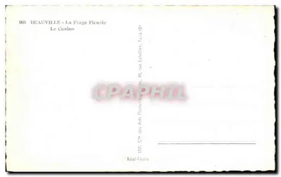 Deauville - La Plage Fleurie — Le Casino — Cie des Arts Photographiques, Paris 15e — Verso