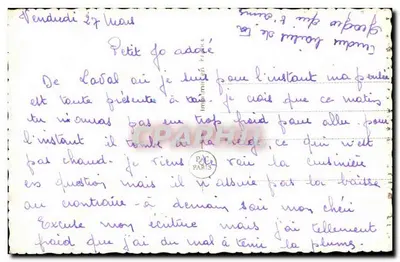 Couple amoureux — trois portraits dans des cœurs roses — éditeur PC 6261 — Verso