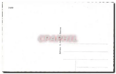 Visão geral e as Alpes — Lembrança de Lausanne — Edições G. Jaeger, Genebra, n° 7499 — Verso