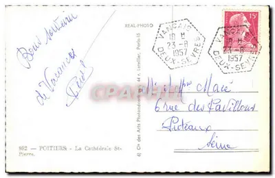 Poitiers — La Catedral de San Pedro — Editor Cap — Reverso