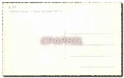 Poitiers (Vienne) — Katedra Notre-Dame (XI wiek) — Wydawca C. Wédon — Rewers