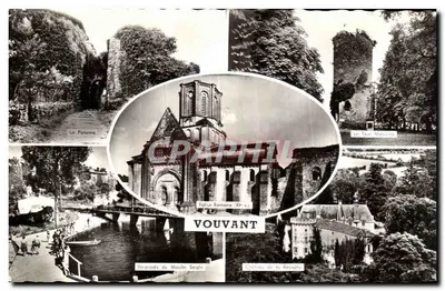Vouvant — Igreja Romana Século X, La Potema, Torre Medicina, Castelo da Récapta, Itinerário do Moulin Segle — Edições Artaud Frères et Fils, Nantes