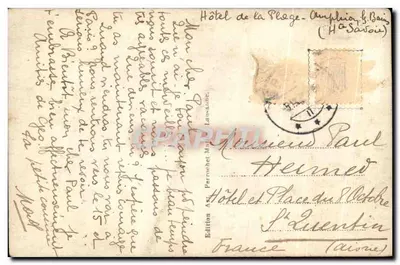 Territet Montreux — widok panoramiczny — My Pelerin, n°7703 — Rewers