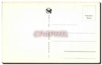 Genève. Internationales Arbeitsamt — Verlag Jaeger, Nr. 6012 — Rückseite