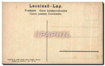 Tátra-Lomnics — widok panoramiczny gór i budynków — wydawca Cattarino S. utóda Földes Samu kindássz, Eperjes — Rewers