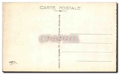 Metz — Pałac Gubernatora — Wydawca: Cartes La Cigogne, Strasbourg — Rewers