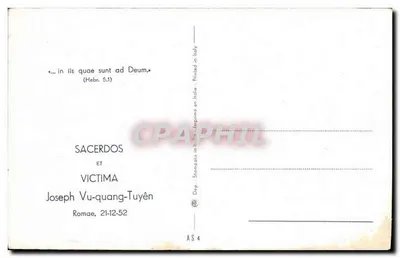 Anunciação do ano sagrado 1950 — Papa Pio XII — Editor AS 4 — Verso