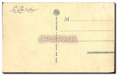 Monaco — Die Gärten, das Ozeanographische Museum und die Pointe du Cap-Martin — Photocromie A.D.I.A. NICE — Rückseite