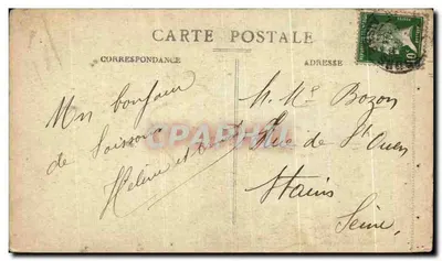 Soissons (Aisne) — Voutes de la Cathédrale Saint-Jean après le bombardement — Photo M. Delboe, Bordeaux, n°16 — Achterkant