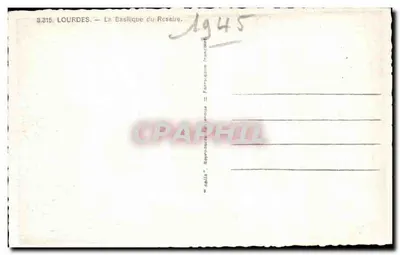 Lourdes — Bazylika Rosaryjna — wydawca Reilla, nr 3.315 — Rewers