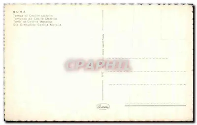 Torre della Tomba di Cecilia Metella - Roma - editore Cecamì, numero di serie non visibile — Verso