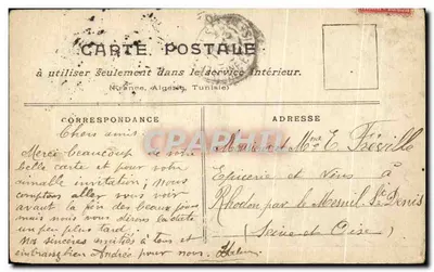 Paris Überschwemmt (Januar 1910) — Port Saint-Nicolas — Sammlung Taride — Rückseite