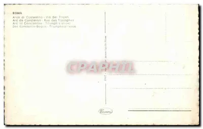 Arco di Costantino — Via dei Triumphi — Wydawca Cecamani — Rewers