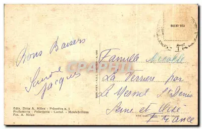 Op het Sacro Montello - Monument waarop Francesco Baracca viel - Asso degli Assi - 19-6-1918 — Achterkant