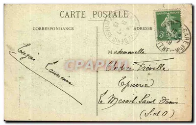 NANCY — Fuente de Amfitritas — Imprenta de las Alianzas de Nancy — Reverso