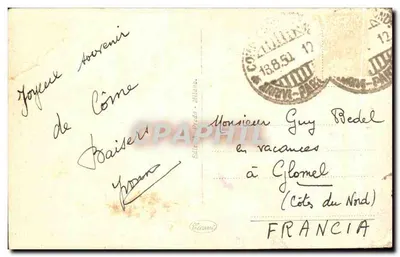 Como — Panorama da Brunate — Éditeur Cicamè — Verso
