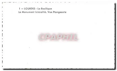 Lourdes — Bazylika — Widok z góry — Rewers