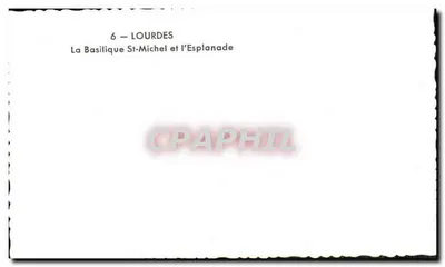 Lourdes — Bazylika św. Michała i Esplanada — nr 6 — Rewers