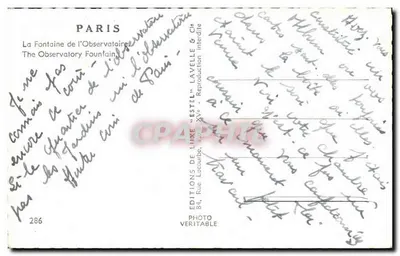 Fonte do Observatório — Paris — Editora Estel — Verso