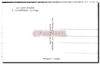 La Napoule - Plaża — Kraj Śródziemnomorski — Wydawnictwo Sztuki Munier — Rewers