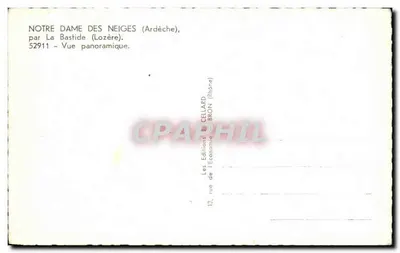 Nostra Signora delle Nevi (Ardèche) — vista panoramica — di La Bastide (Lozère), n° 52911 — Verso