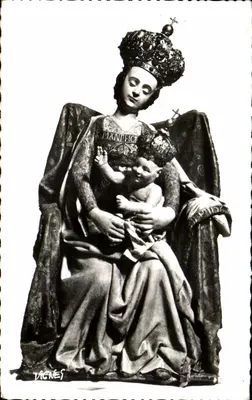 Notre-Dame-de-Buglose (Landes) — Estátua Milagrosa — Clichés d'Art VIGNES