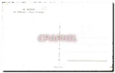 Zamek — Wjazd — Murol — C.A.P. Paris — Rewers