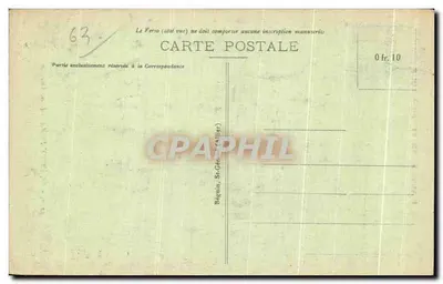 Het Mont-Dore - Hotel Sarciron — Het pittoreske Auvergne — Uitgever Ideal, n° 3231 — Achterkant